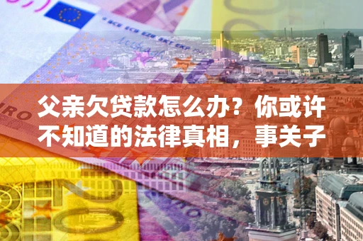 武汉父亲欠贷款怎么办？你或许不知道的法律真相，事关子女未来