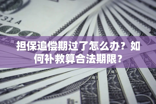 武汉担保追偿期过了怎么办？如何补救算合法期限？
