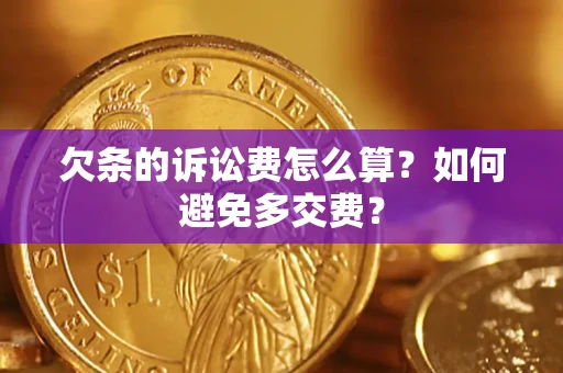 武汉欠条的诉讼费怎么算？如何避免多交费？