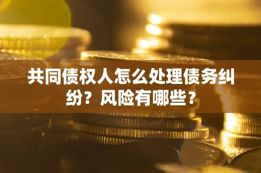武汉共同债权人怎么处理债务纠纷？风险有哪些？